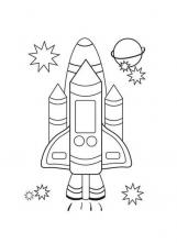 Раскраска ракета-челнок Раскраски для детей мальчиков