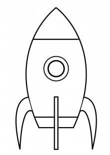Маленькая ракета Раскраски для детей мальчиков