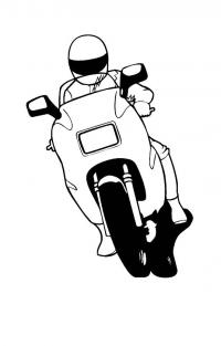 Мотоциклист Распечатать раскраски для мальчиков