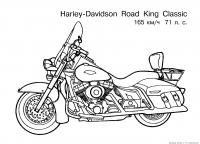 Мотоциклы король дороги харлей Раскрашивать раскраски для мальчиков