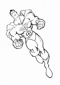 Супергероq superman Распечатать раскраски для мальчиков