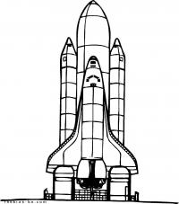 Космические корабль перед запуском Раскрашивать раскраски для мальчиков