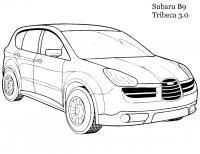 Subaru b9 tribeca 3.0 Скачать раскраски для мальчиков