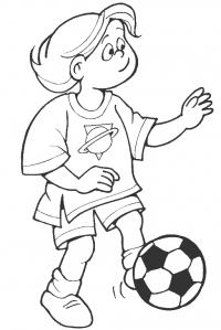 Девочка и футбол Раскраски для мальчиков бесплатно