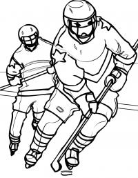 Профессиональный хоккей Раскраски для мальчиков бесплатно