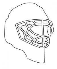 Шлем вратаря по хоккею Раскрашивать раскраски для мальчиков