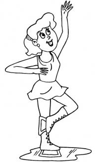 Девушка фигурное катание Раскраски для мальчиков бесплатно