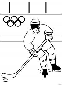 Хоккей на олимпиаде Раскрашивать раскраски для мальчиков