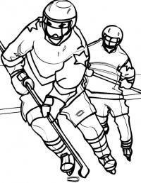 Хоккей Скачать раскраски для мальчиков