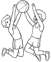 Баскетбол Раскраски для мальчиков