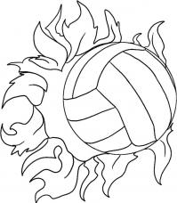 Волейбольный мячик Раскрашивать раскраски для мальчиков