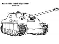 Истребитель танков германия Раскраски для мальчиков бесплатно