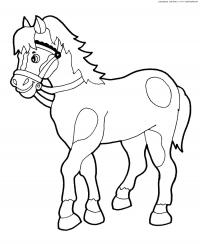 Раскраски лошадь с пятнами Раскраски для мальчиков