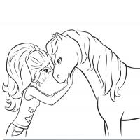 Раскраски лошадь и девушка Раскрашивать раскраски для мальчиков