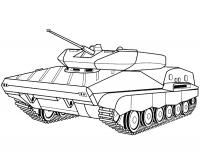 Легкий танк Раскраски для мальчиков бесплатно