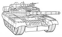 Танк т-72 Раскраски для мальчиков