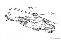 Боевой вертолет Раскраски для мальчиков бесплатно