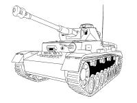 Мощный немецкий танк Раскраски для мальчиков бесплатно