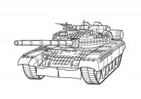 Броневой танк Раскраски для мальчиков бесплатно