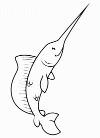 Рыба-меч Раскраски для мальчиков