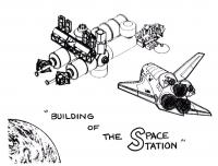 Строительство космической станции Распечатать раскраски для мальчиков