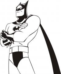 Бэтмен из коммиксов Раскрашивать раскраски для мальчиков