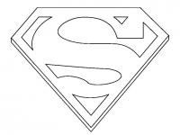 Логотип супермена Раскраски для мальчиков