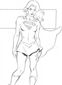 Суперженщина супергерл Распечатать раскраски для мальчиков