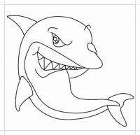 Толстая акула Раскраски для мальчиков бесплатно
