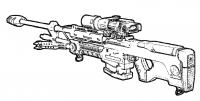 Снайперская винтовка Раскраски для мальчиков