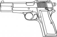 Американский пистолет Раскраски для мальчиков