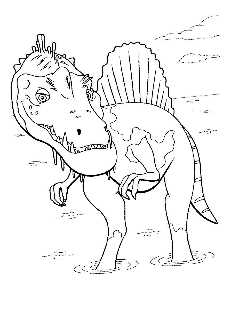 Динозавры Раскраска для Детей