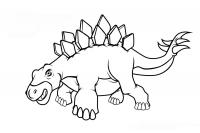 Динозавр с шипами на спине Раскраски для мальчиков