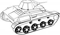 Компактный танк Раскраски для мальчиков бесплатно