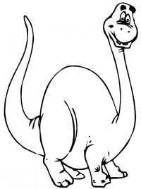 Динозавр мультяшный Раскраски для мальчиков бесплатно