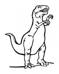 Динозавр с открытой пастью Раскраски для мальчиков
