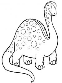 Динозавр в пятнышко Раскраски для мальчиков