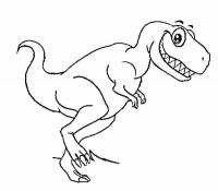 Смеющийся динозавр Раскраски для мальчиков