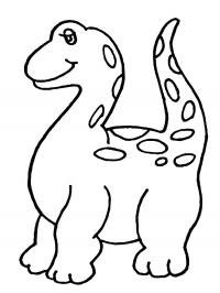 Динозаврик в пятнышко Раскраски для мальчиков