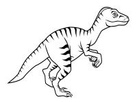 Динозавр в полоску Раскраски для мальчиков