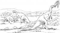 Травоядные динозавры Раскраски для мальчиков