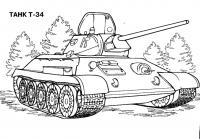 Танк т-34 ссср Раскраски для мальчиков