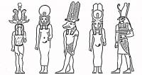 Египетские боги Раскраски для мальчиков бесплатно