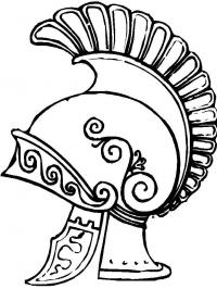 Шлем римского легионера, шлем воина Раскраски для мальчиков