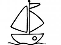 Маленькая лодка Раскрашивать раскраски для мальчиков
