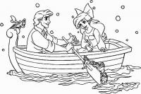 Влюбленная пара на лодке Раскрашивать раскраски для мальчиков