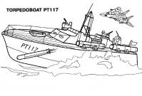 Военное судно с самолетом Раскраски для мальчиков