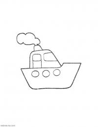 Мини-кораблик Раскраски для мальчиков