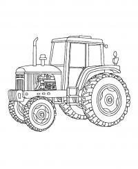 Сельский трактор Раскрашивать раскраски для мальчиков
