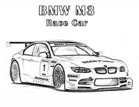 Bmw m3 race car Раскрашивать раскраски для мальчиков